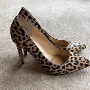 Leopard pumps 4.5 inch heel